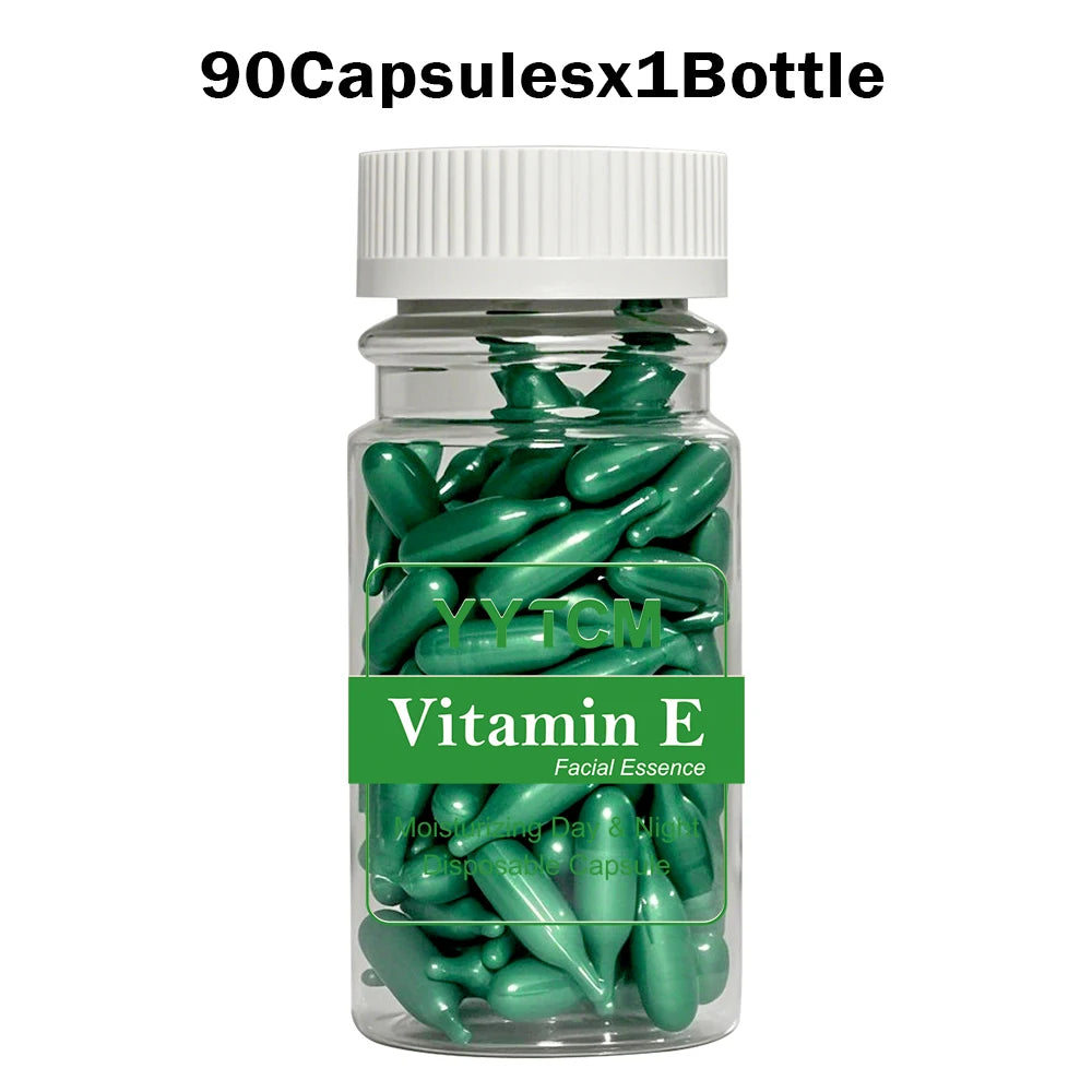 Vitamin E Glow Capsules – Hydrating Face Serum (90 Capsules)