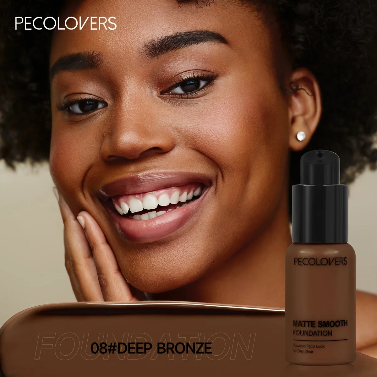 Fond de Teint Liquide Matte – Couvrant & Waterproof Toutes Carnations