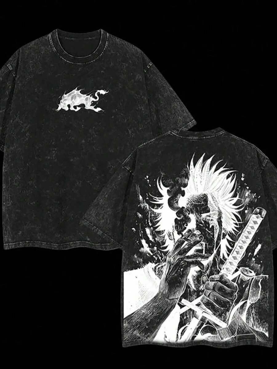T-shirt Graphique Yami Sukehiro – Black Clover | Coton Premium