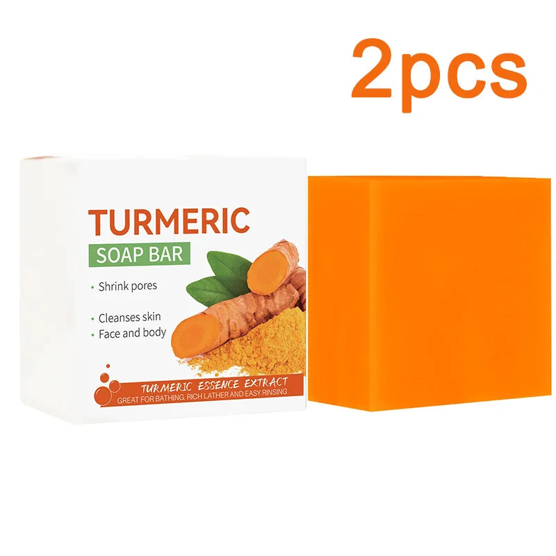 Savon Artisanal Curcuma – Éclaircissant Corps & Visage Peau Lumineuse