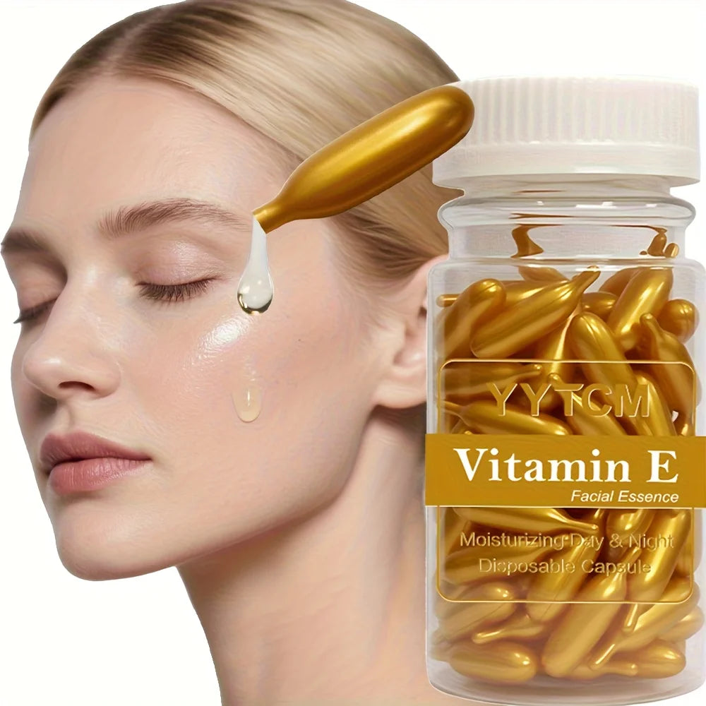Vitamin E Glow Capsules – Hydrating Face Serum (90 Capsules)