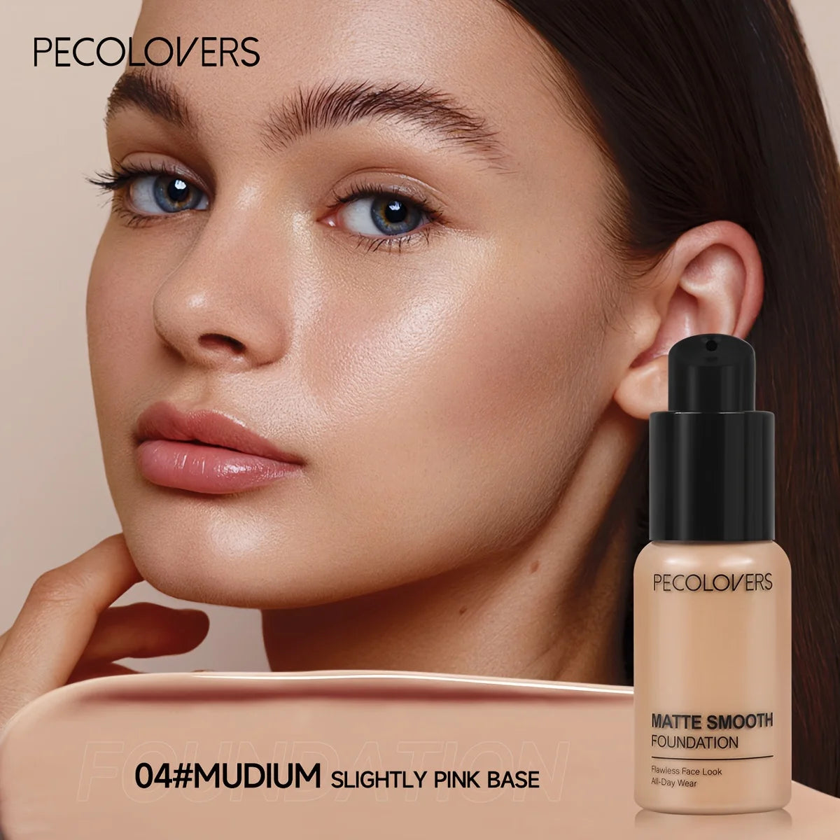 Fond de Teint Liquide Matte – Couvrant & Waterproof Toutes Carnations